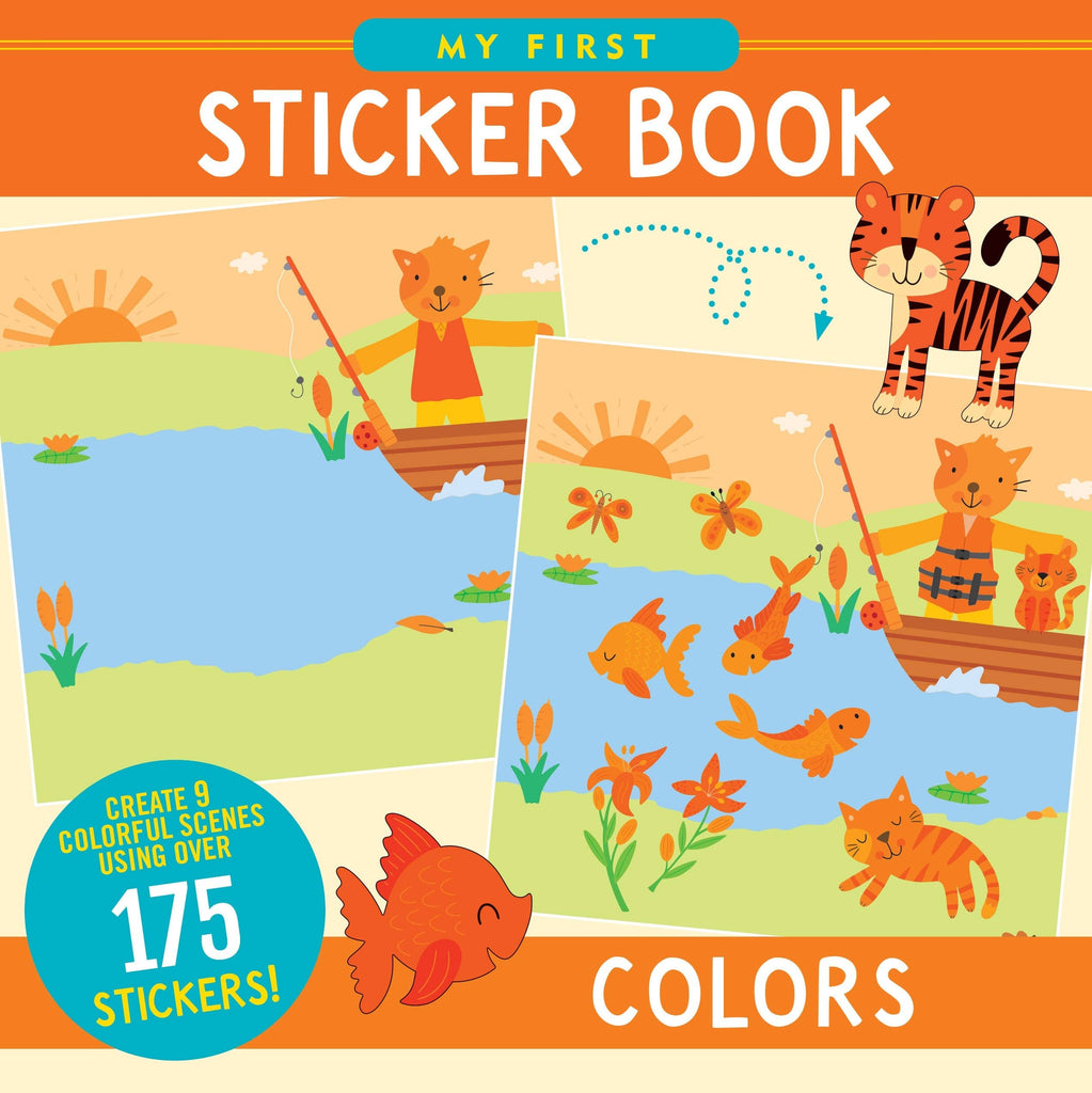 my first sticker book cover image of colors with 175 stickers