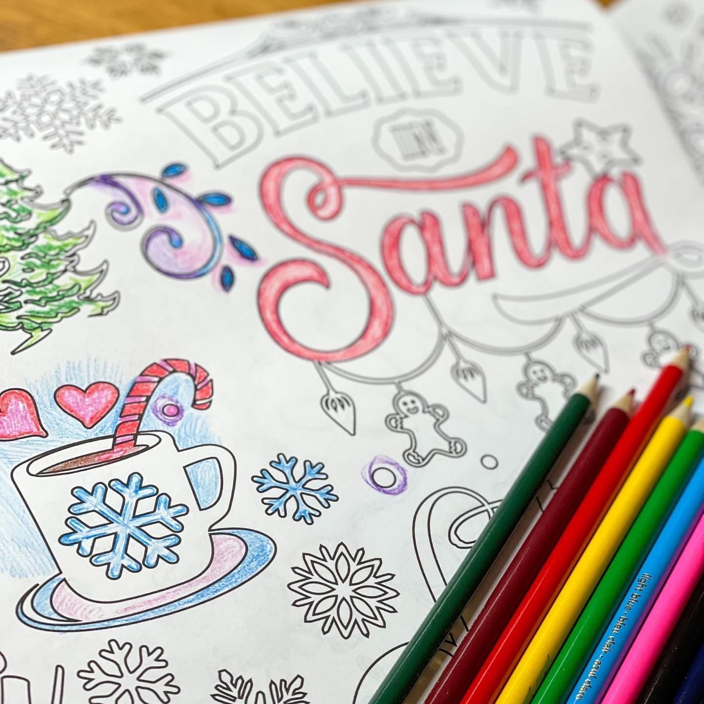 Christmas Coloring Posters